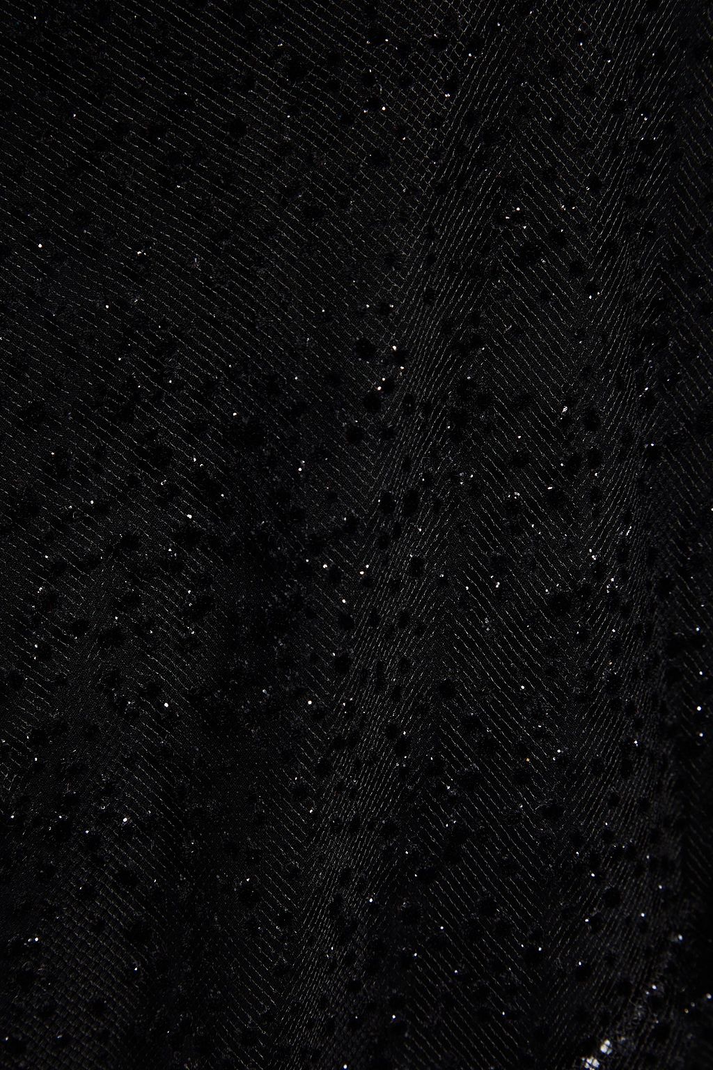 ROLAND MOURET Hiscot flocked glittered tulle gown