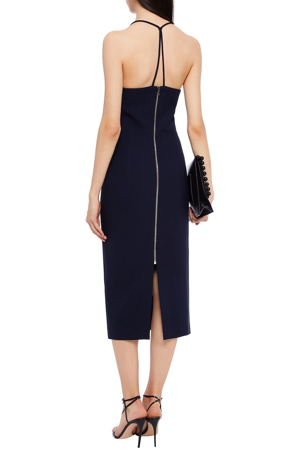 ROLAND MOURET Cannock crepe midi dress