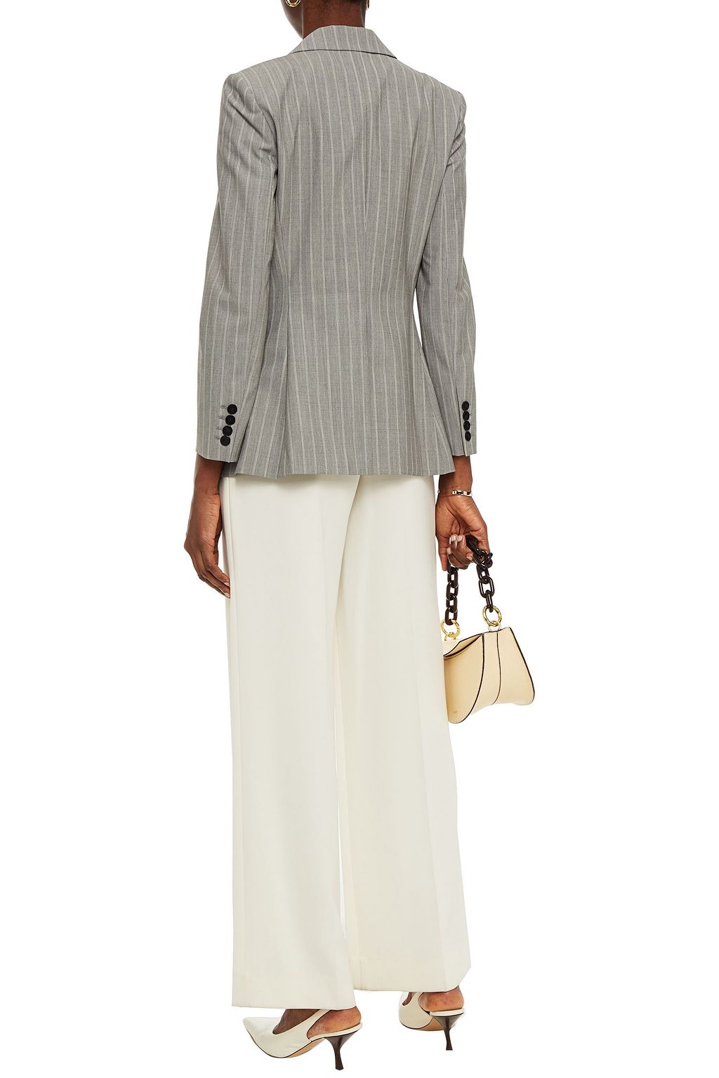 THEORY Pinstriped wool-blend blazer