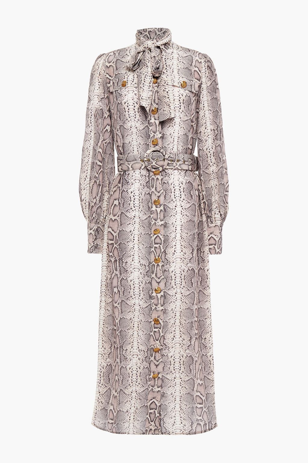 chine midi shirt dress 