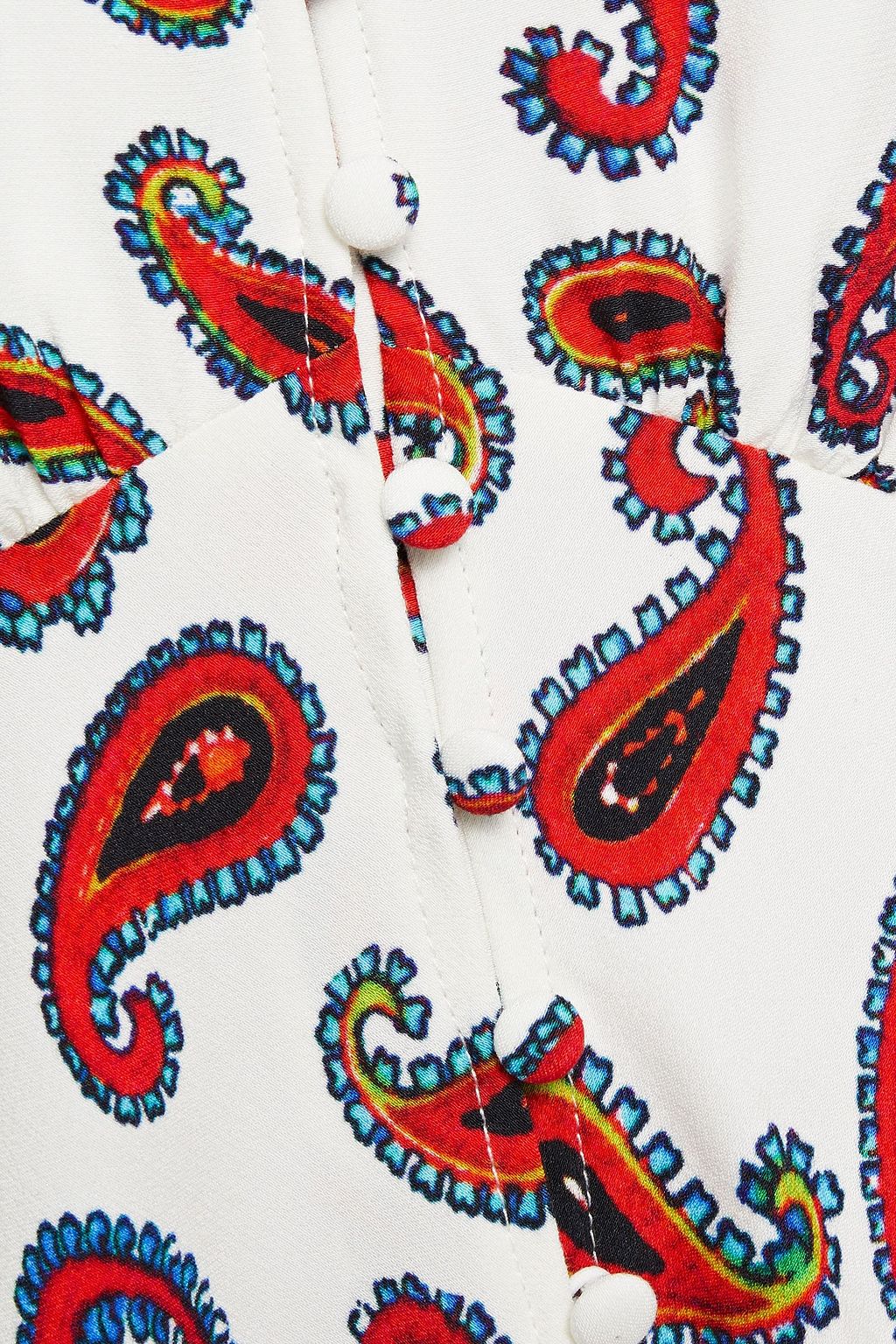 RIXO Printed satin-crepe mini dress