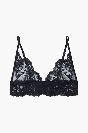 Bralette in off-white embroidered tulle - La Perla - Russia