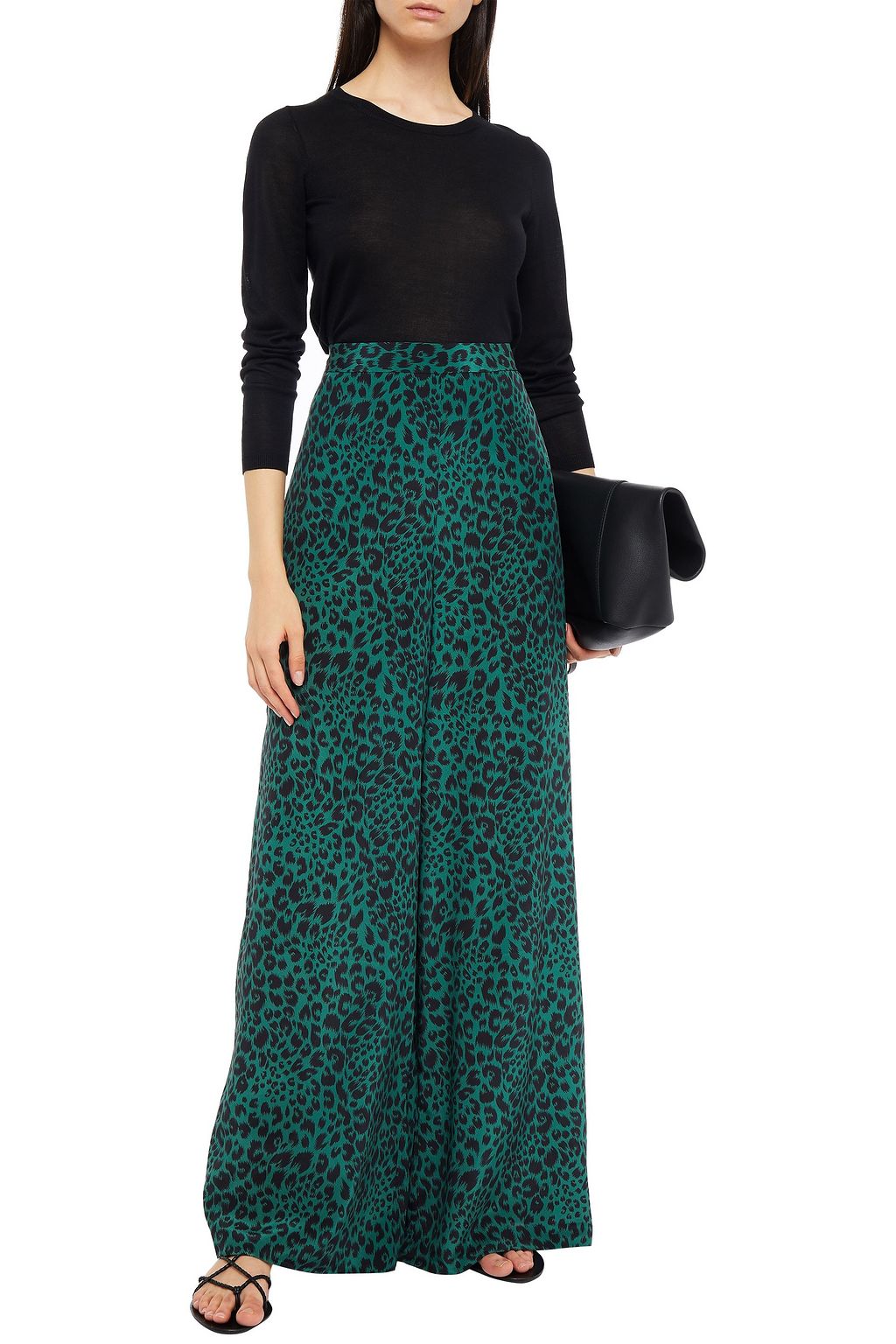 ZIMMERMANN Leopard-print silk crepe de chine wide-leg pants