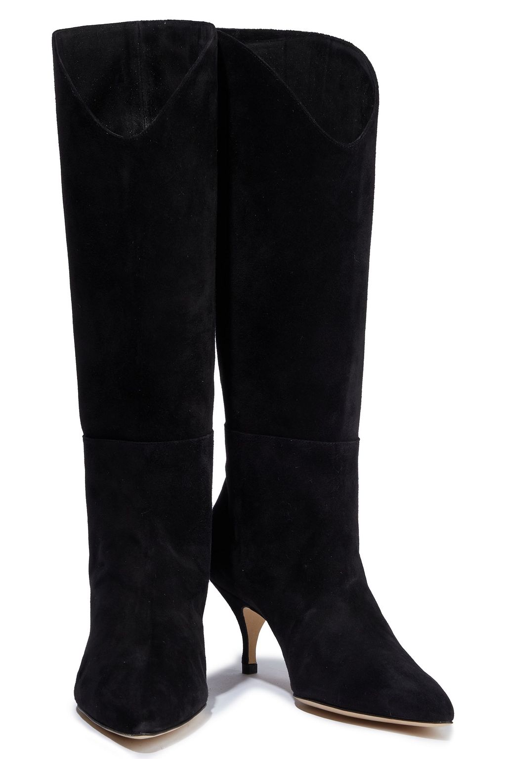 MAGDA BUTRYM Czech crystal-embellished suede boots