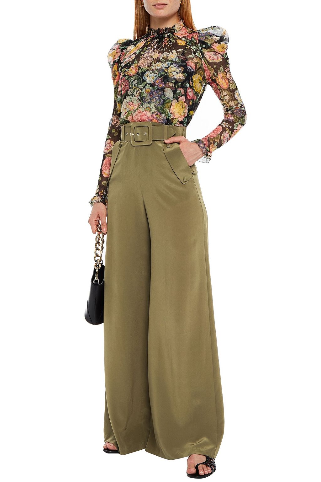 zimmermann crepe wide leg pants