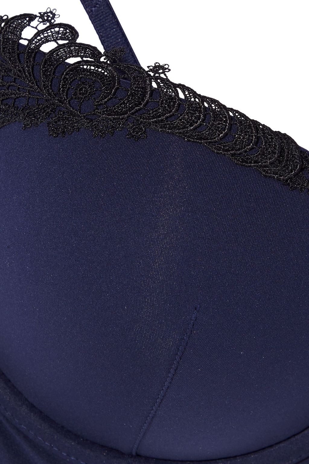 LA PERLA Annaluna guipure lace-trimmed jersey push-up bra