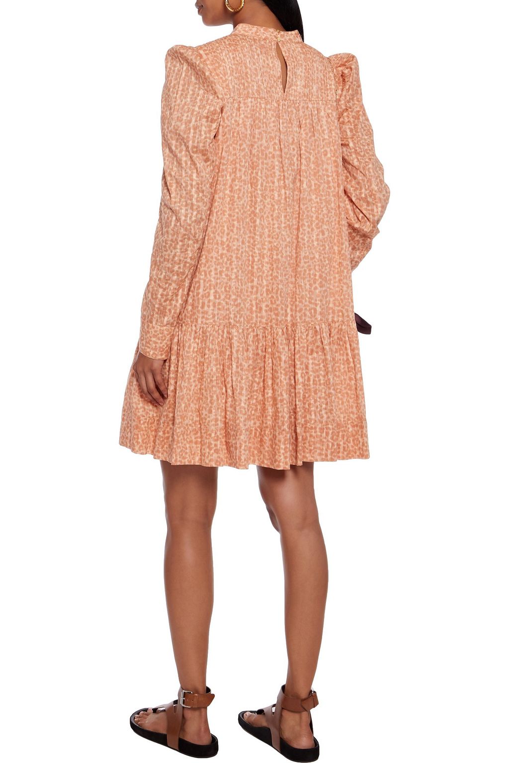 ulla johnson leopard dress