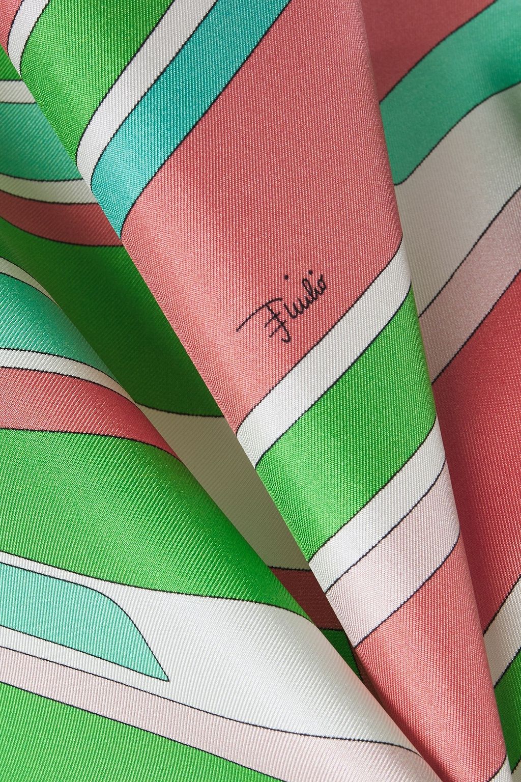 PUCCI Printed silk-twill top
