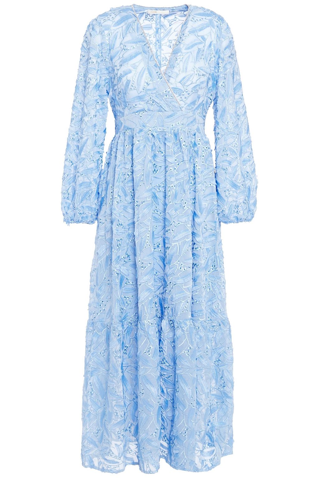 maje blue lace dress