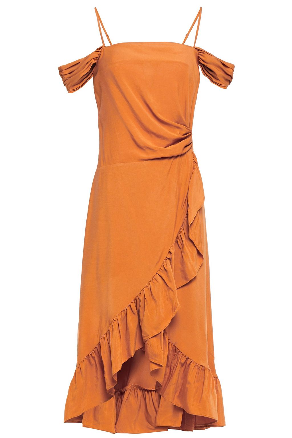 maje orange dress