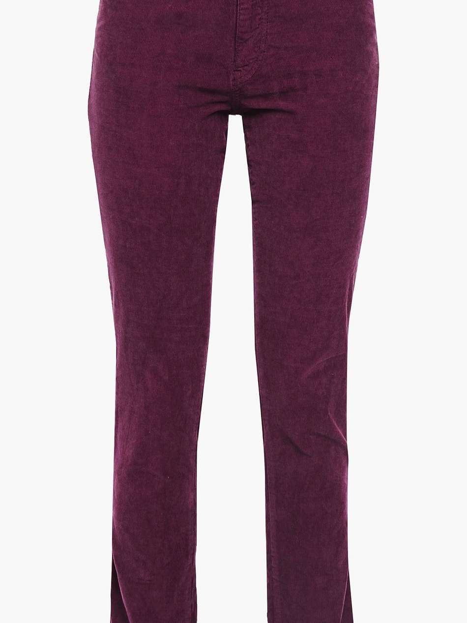 cotton-blend corduroy slim-leg pants