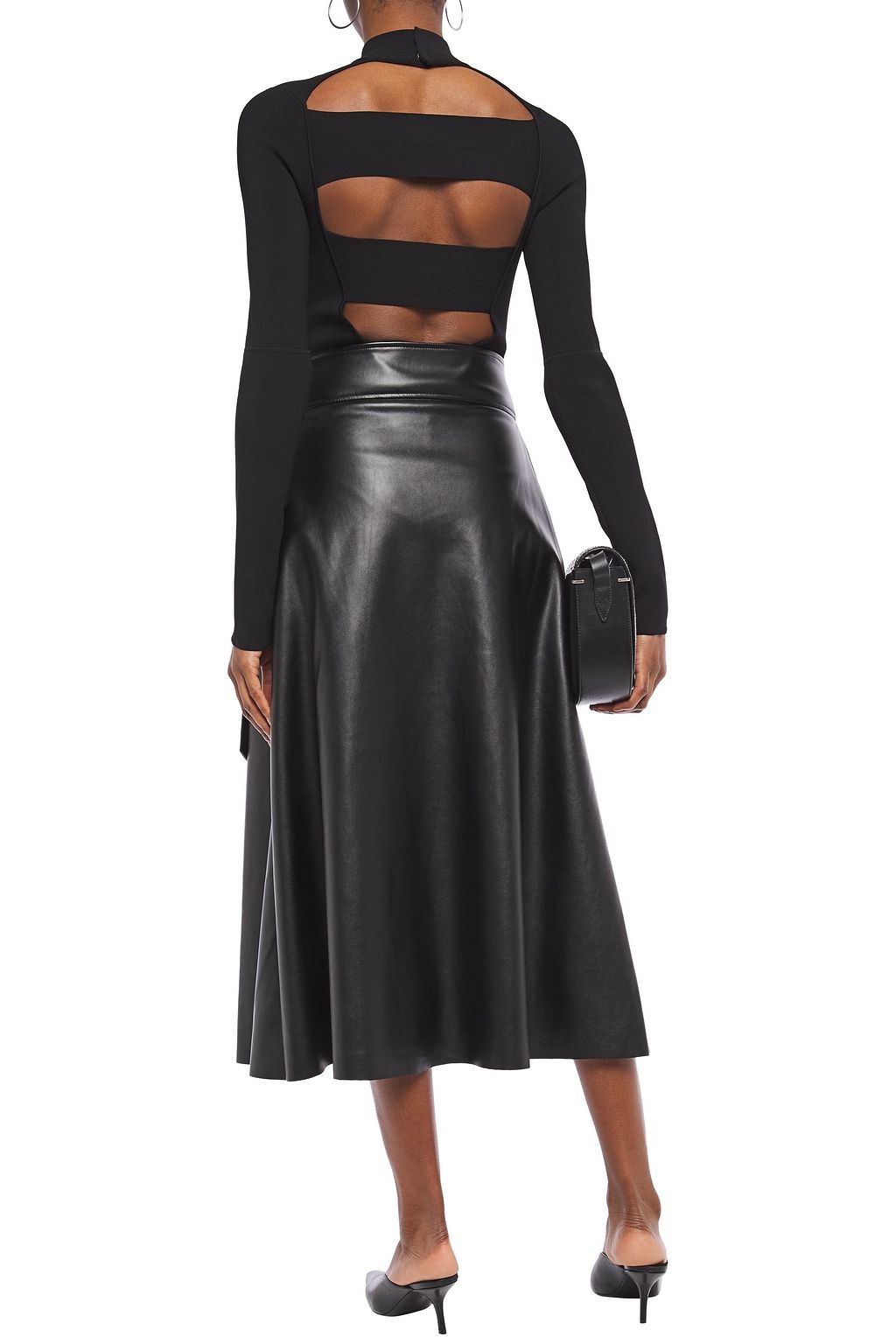 HELMUT LANG Cutout stretch-knit bodysuit