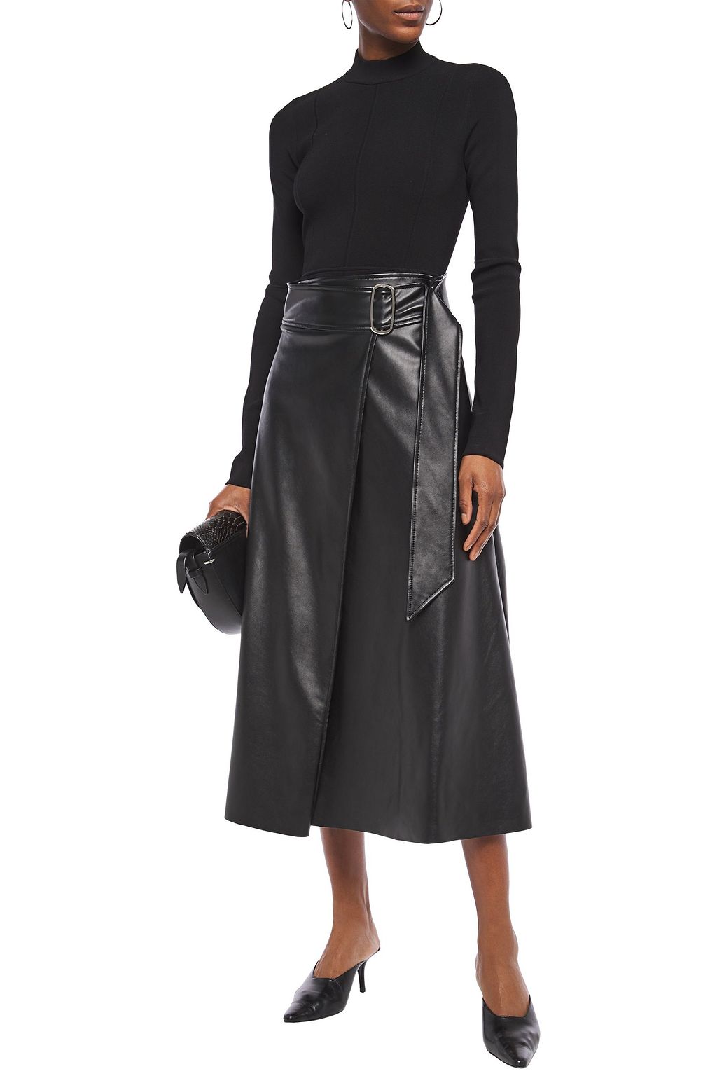 HELMUT LANG Cutout stretch-knit bodysuit