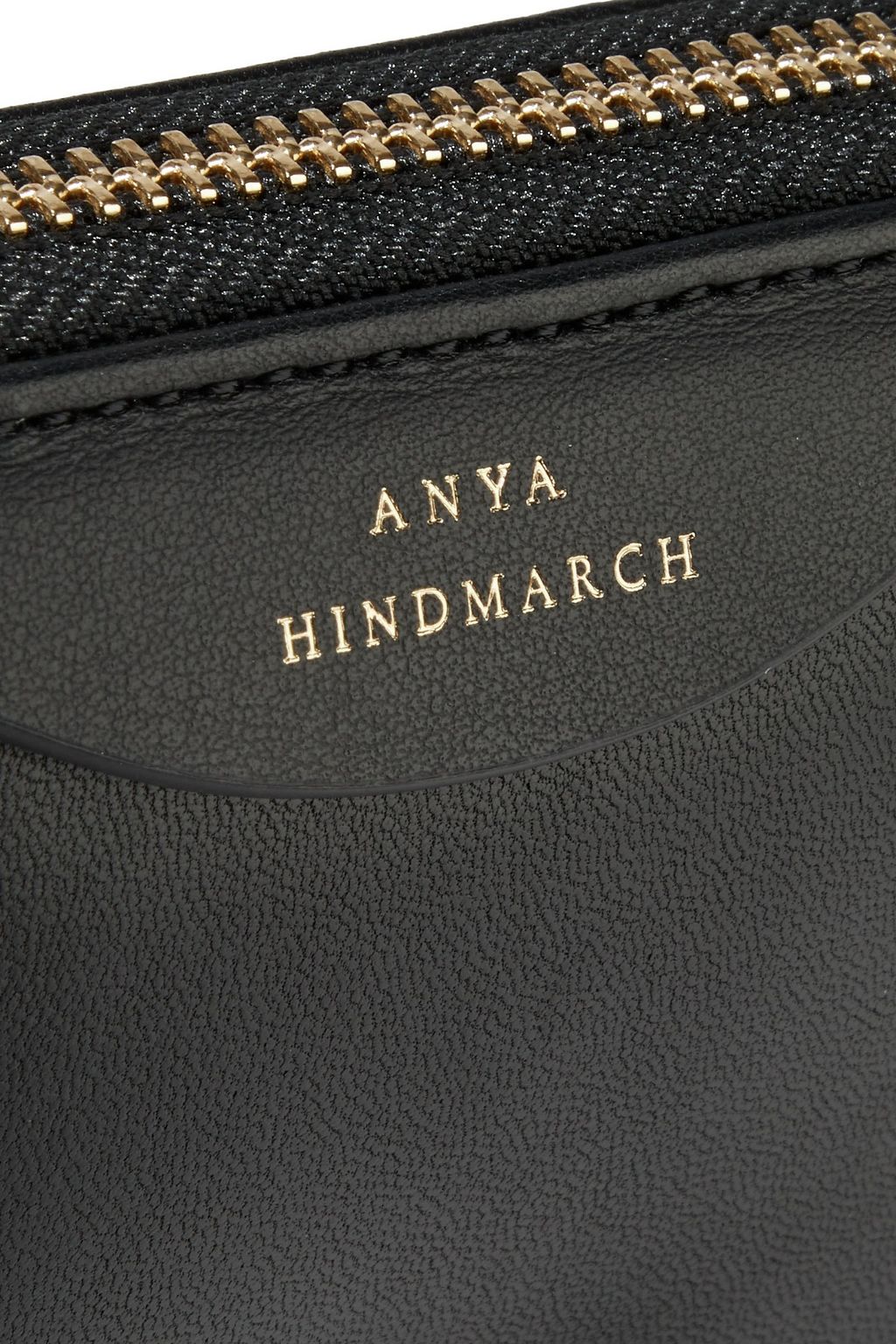 ANYA HINDMARCH Chubby quilted textured-leather continental wallet