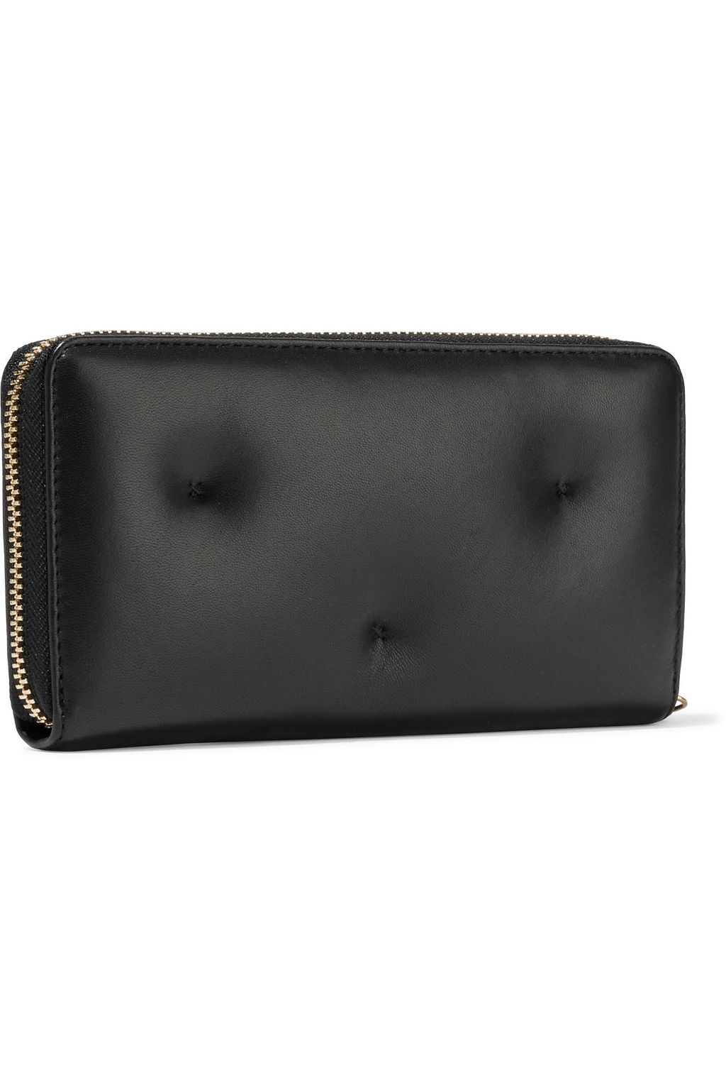 ANYA HINDMARCH Chubby quilted textured-leather continental wallet