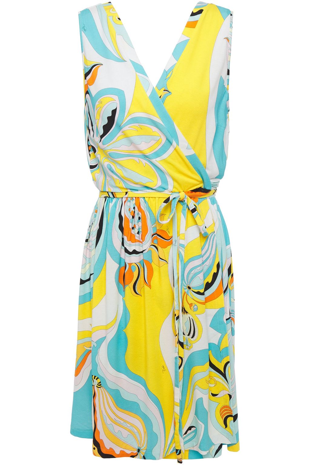 turquoise jersey dress