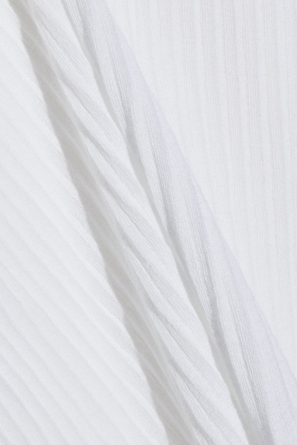 THEORY Pleated cotton-blend midi dress