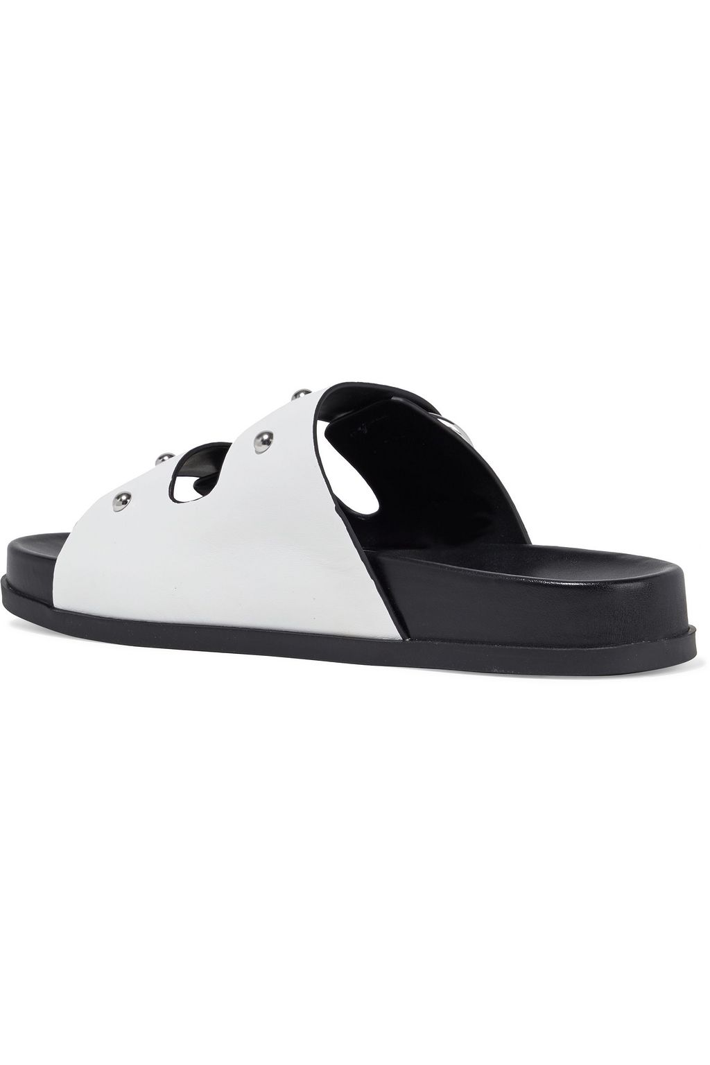 REBECCA MINKOFF Vachel buckled studded leather slides