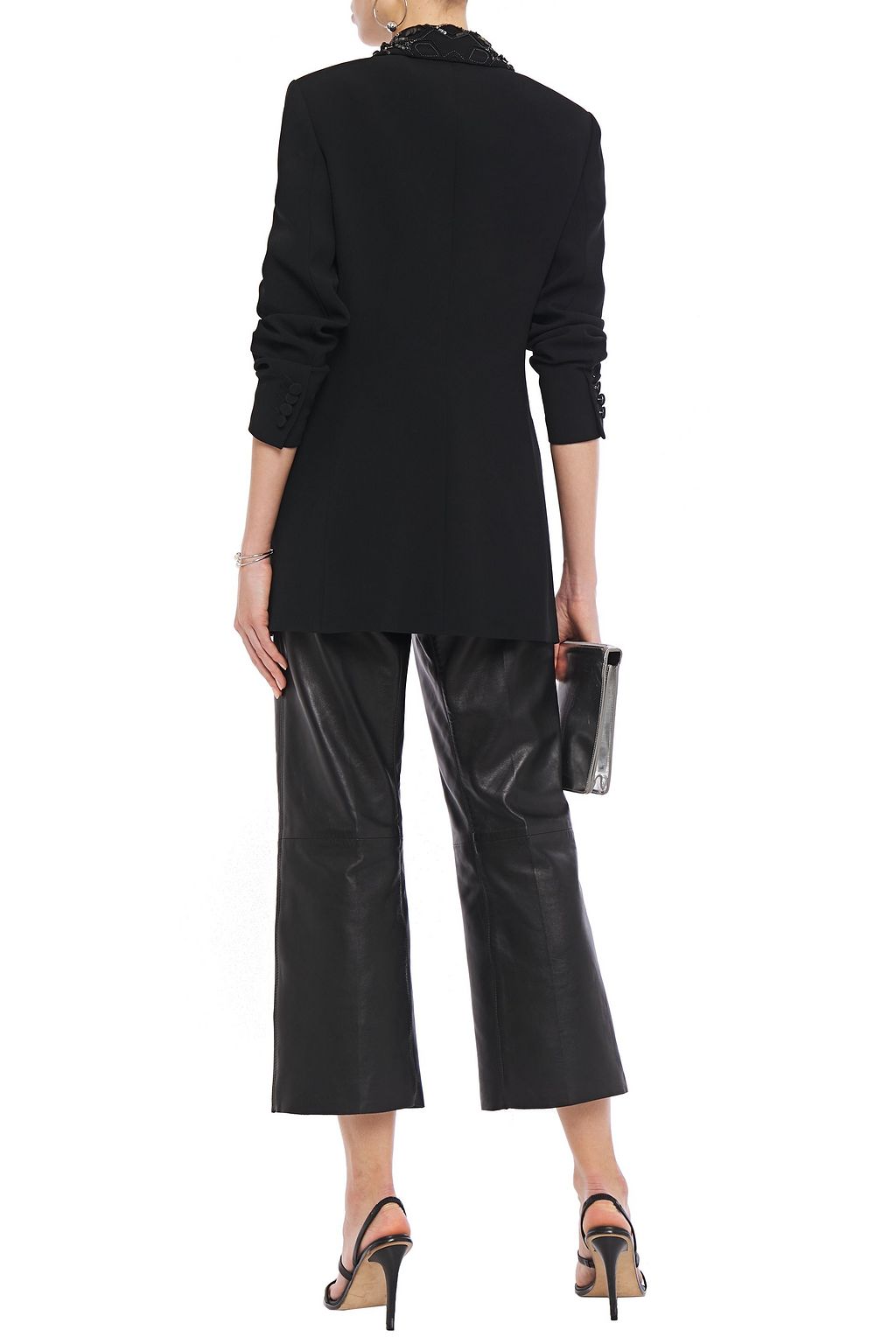 ROBERTO CAVALLI Embellished crepe blazer