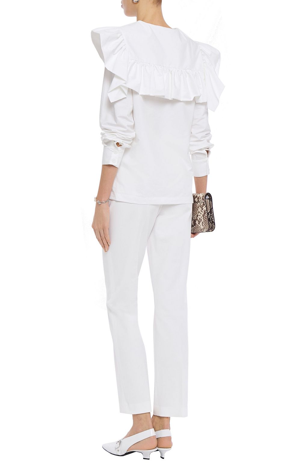 GOEN.J Ruffled poplin blouse