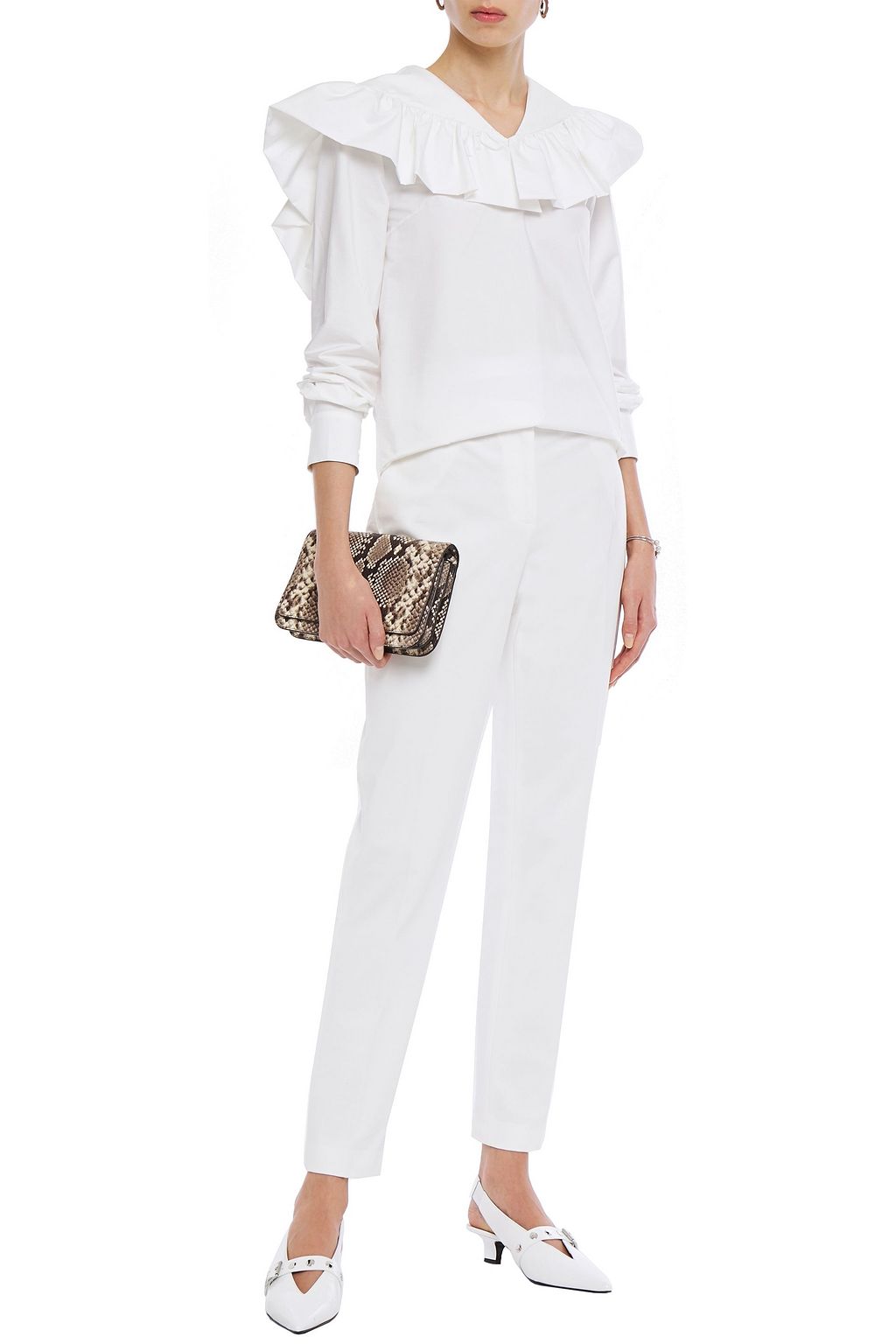 GOEN.J Ruffled poplin blouse