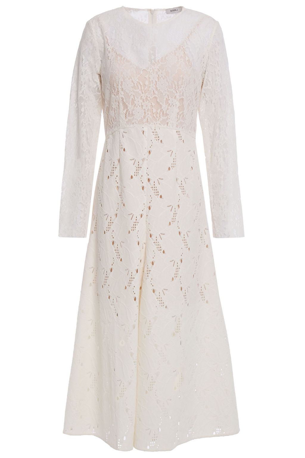 lace broderie dress