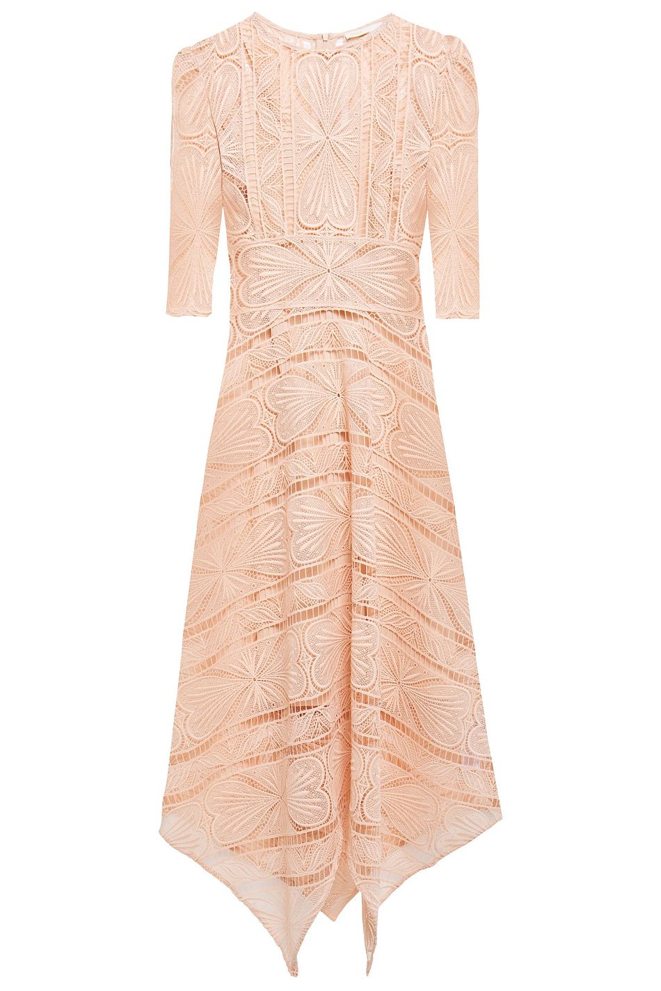 guipure lace midi dress