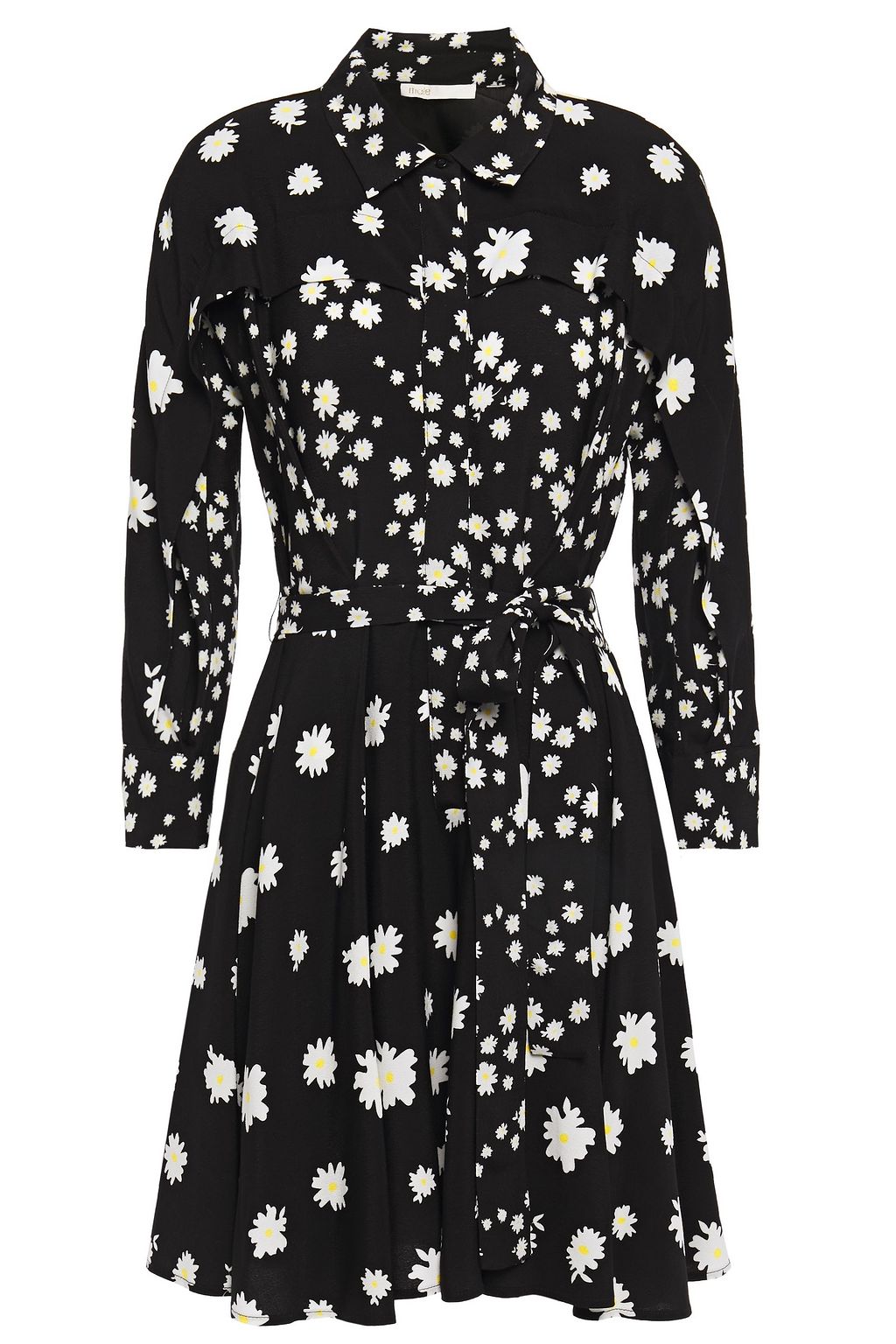 Maje floral print shirt dress Clearance