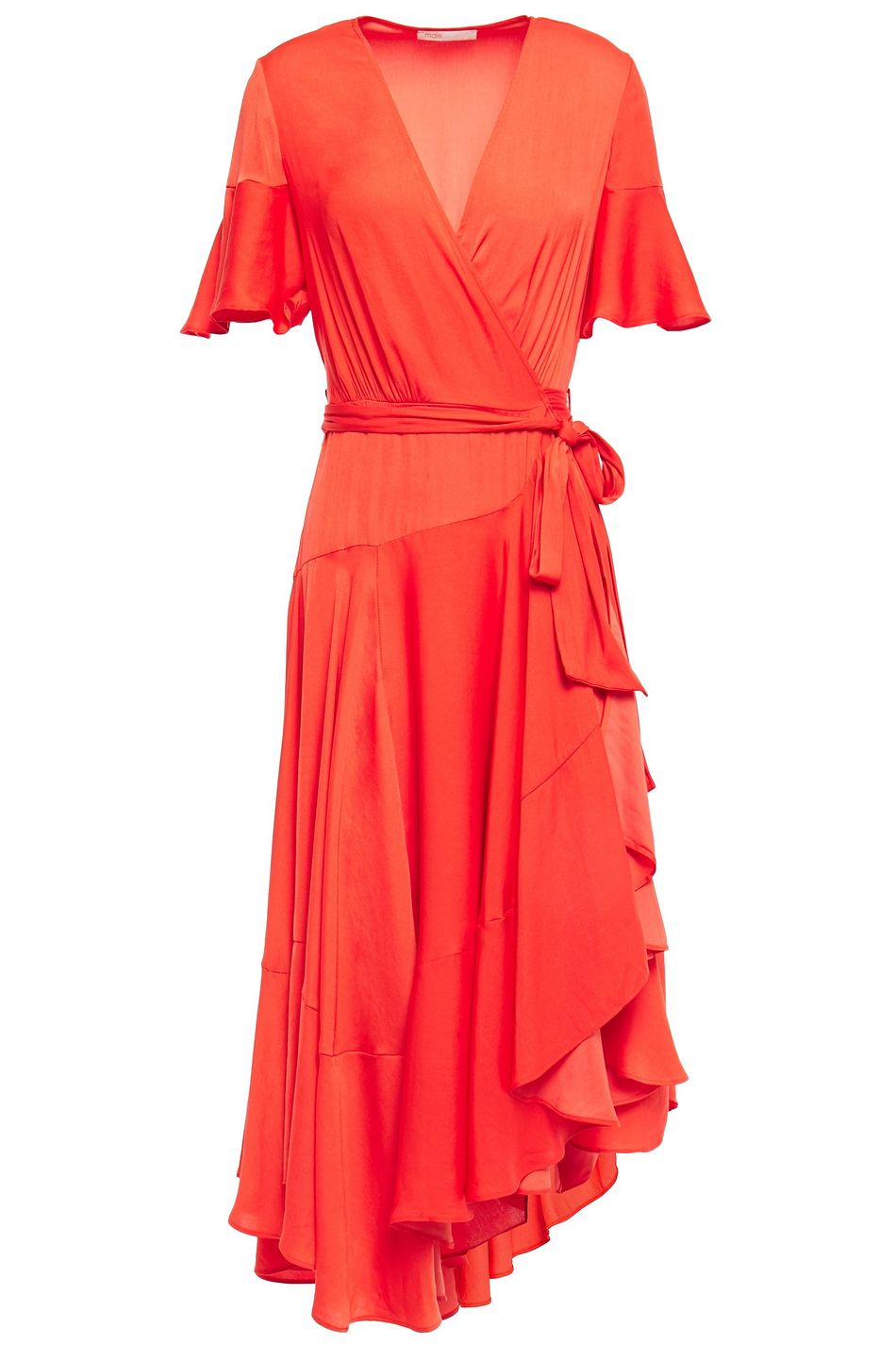 gathered wrap dress