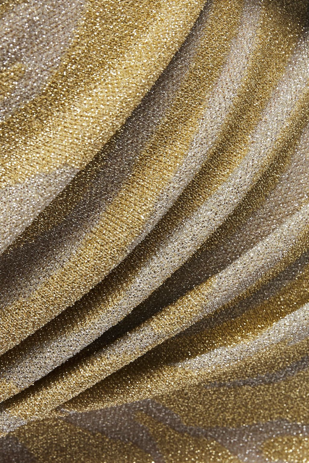 HERVÉ LÉGER Metallic zebra-jacquard sweater