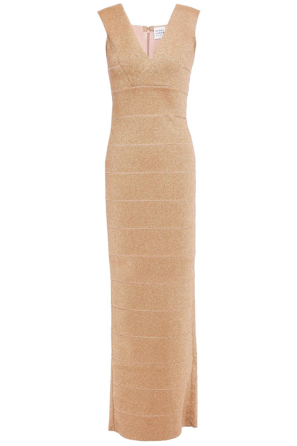 herve leger metallic dress