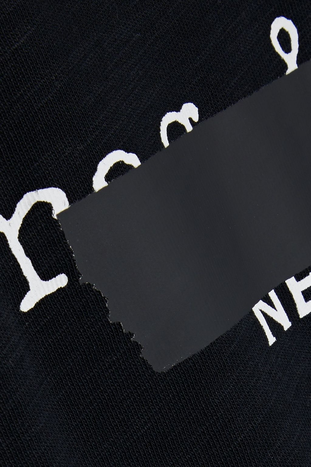 RAG & BONE Tape printed slub cotton-jersey T-shirt
