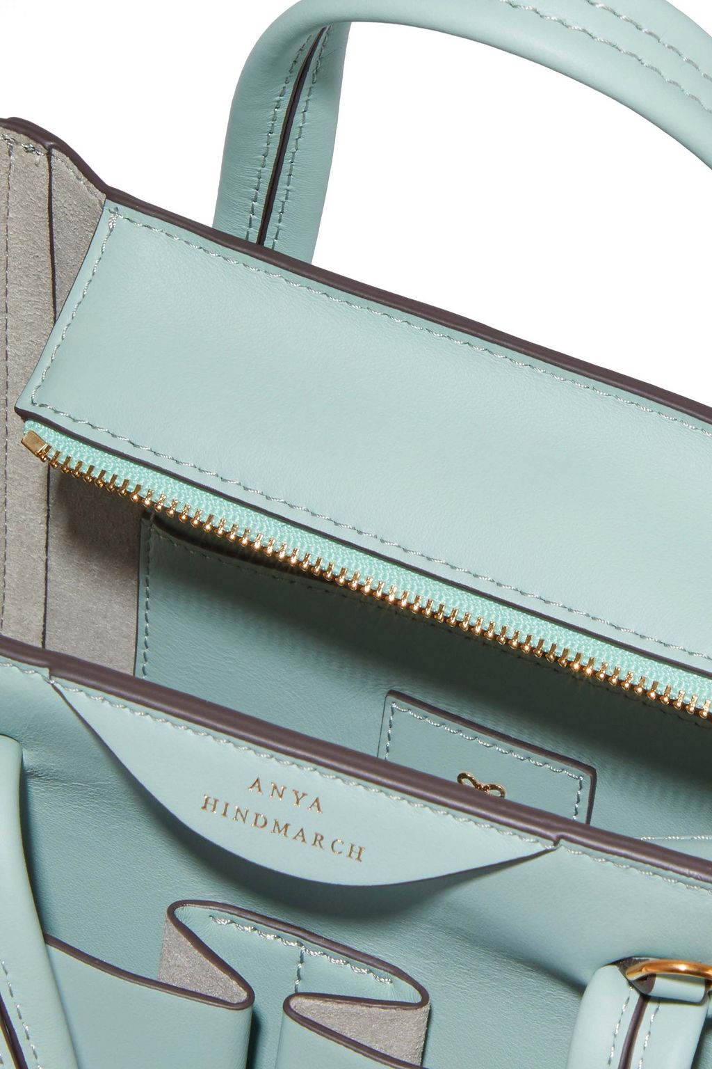 ANYA HINDMARCH Mini Nevis two-tone leather tote