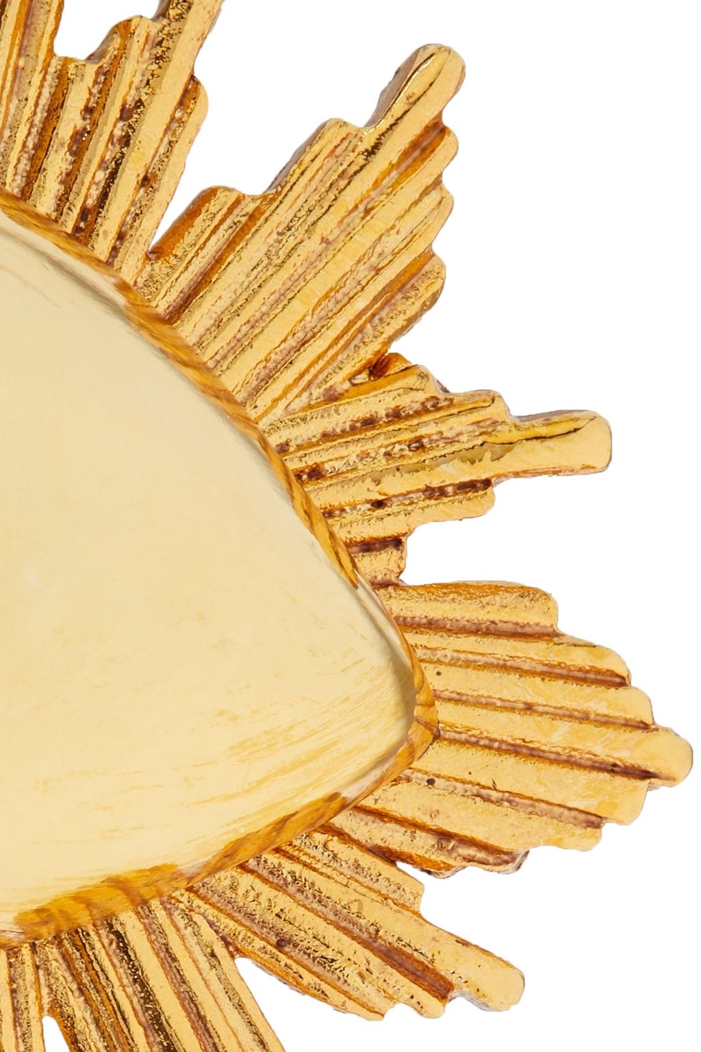 OSCAR DE LA RENTA Sacred Heart gold-tone earrings