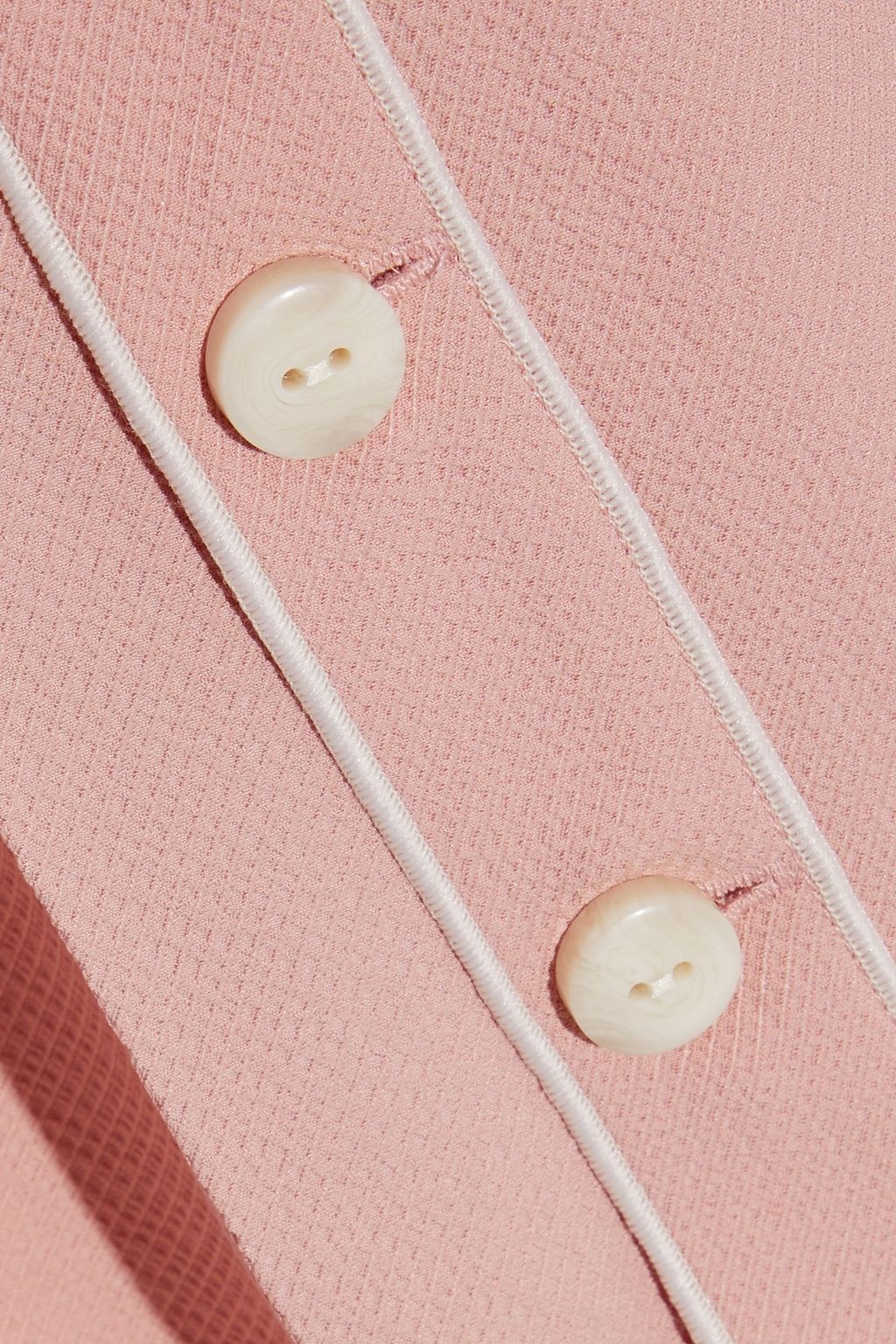 RAG & BONE Tia button-detailed  textured-twill midi slip dress