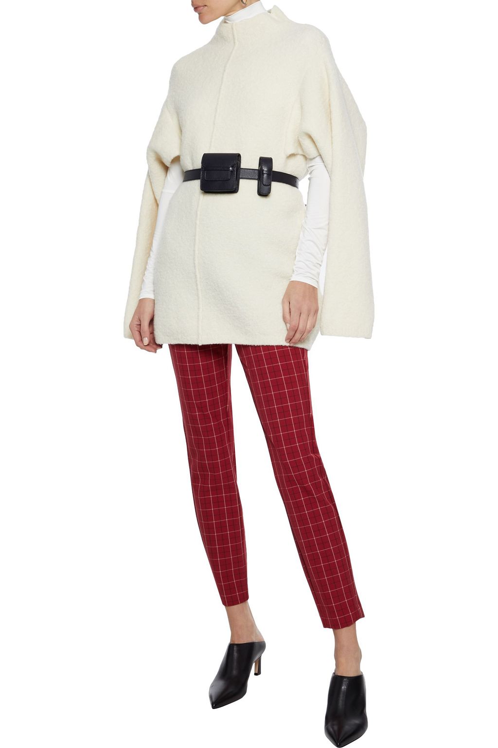 RAG & BONE Simone cropped checked twill skinny pants