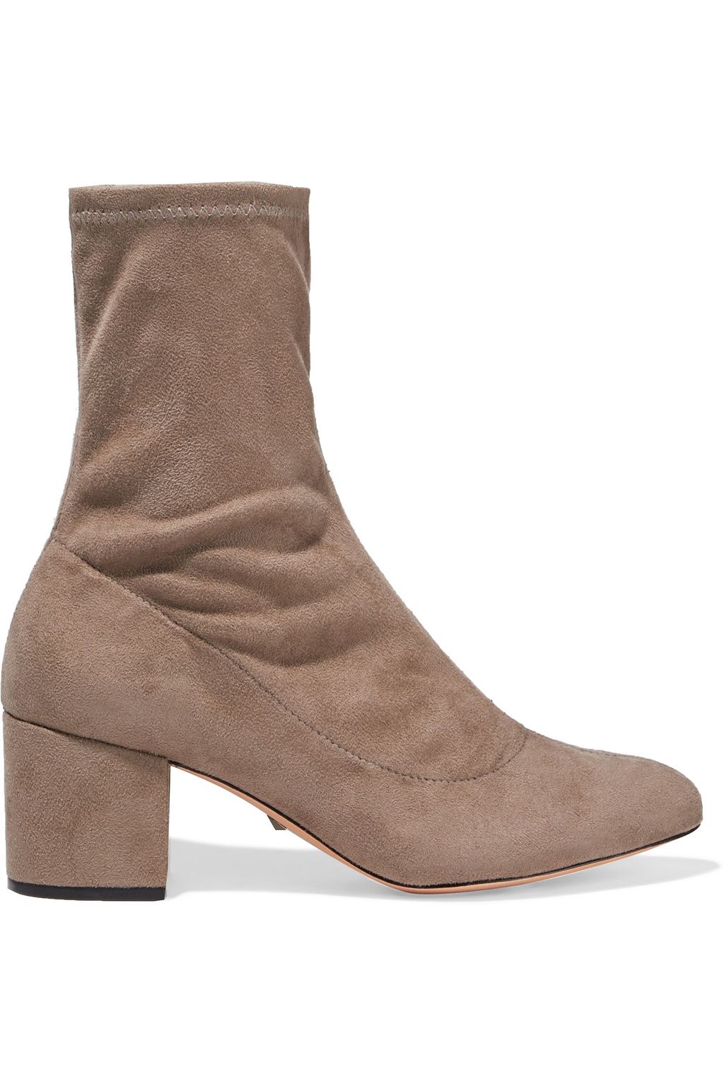 suede sock booties