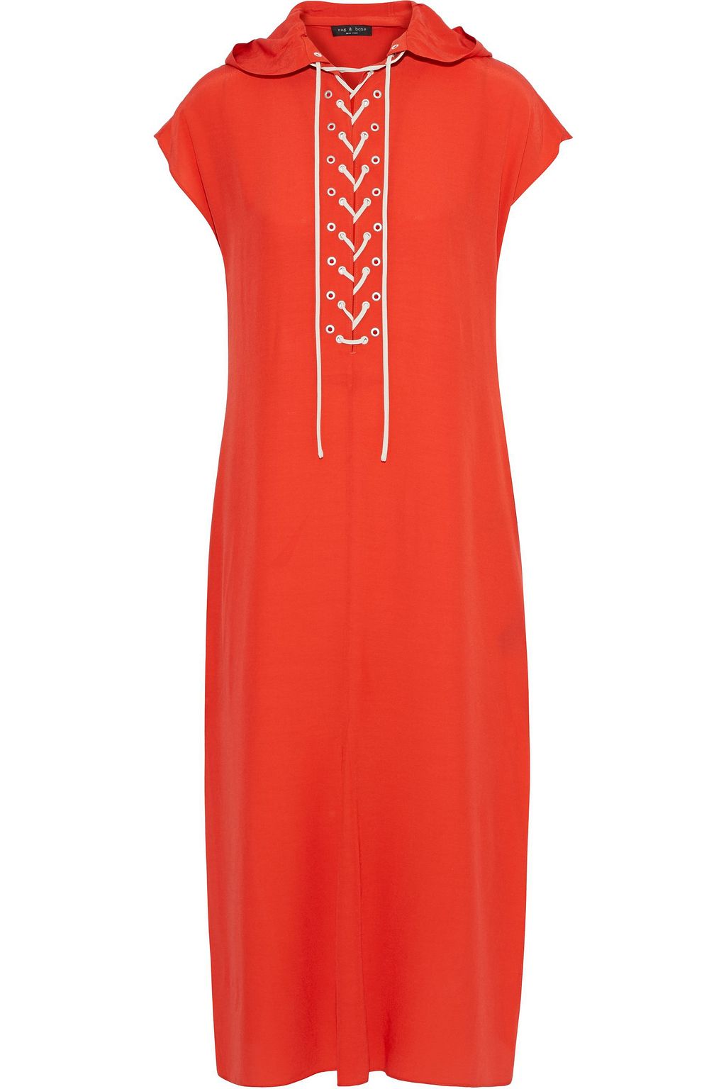 hooded midi dress