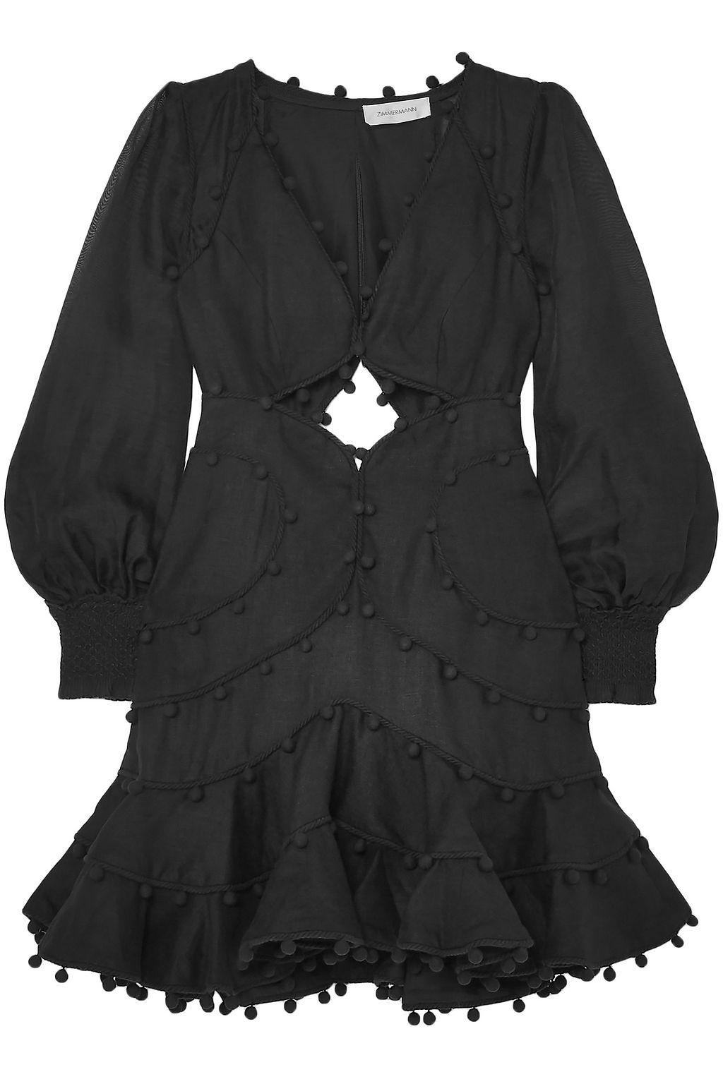 zimmermann corsage bauble mini dress