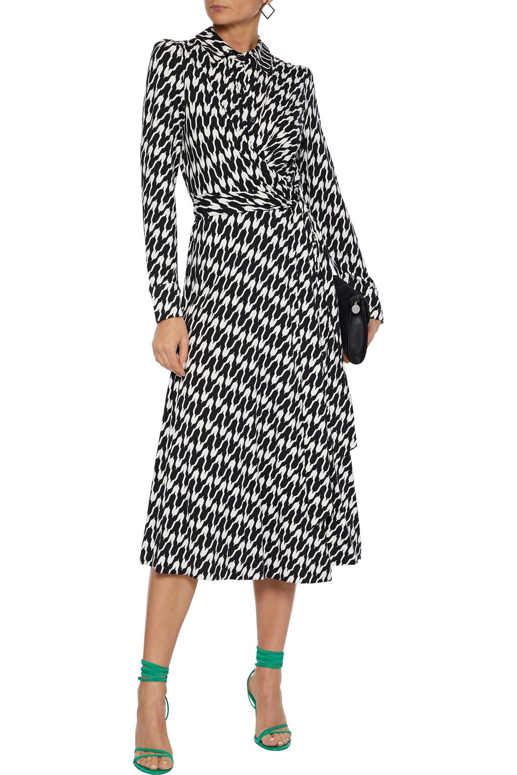 DIANE VON FURSTENBERG Sana wrap-effect printed stretch-jersey midi dress