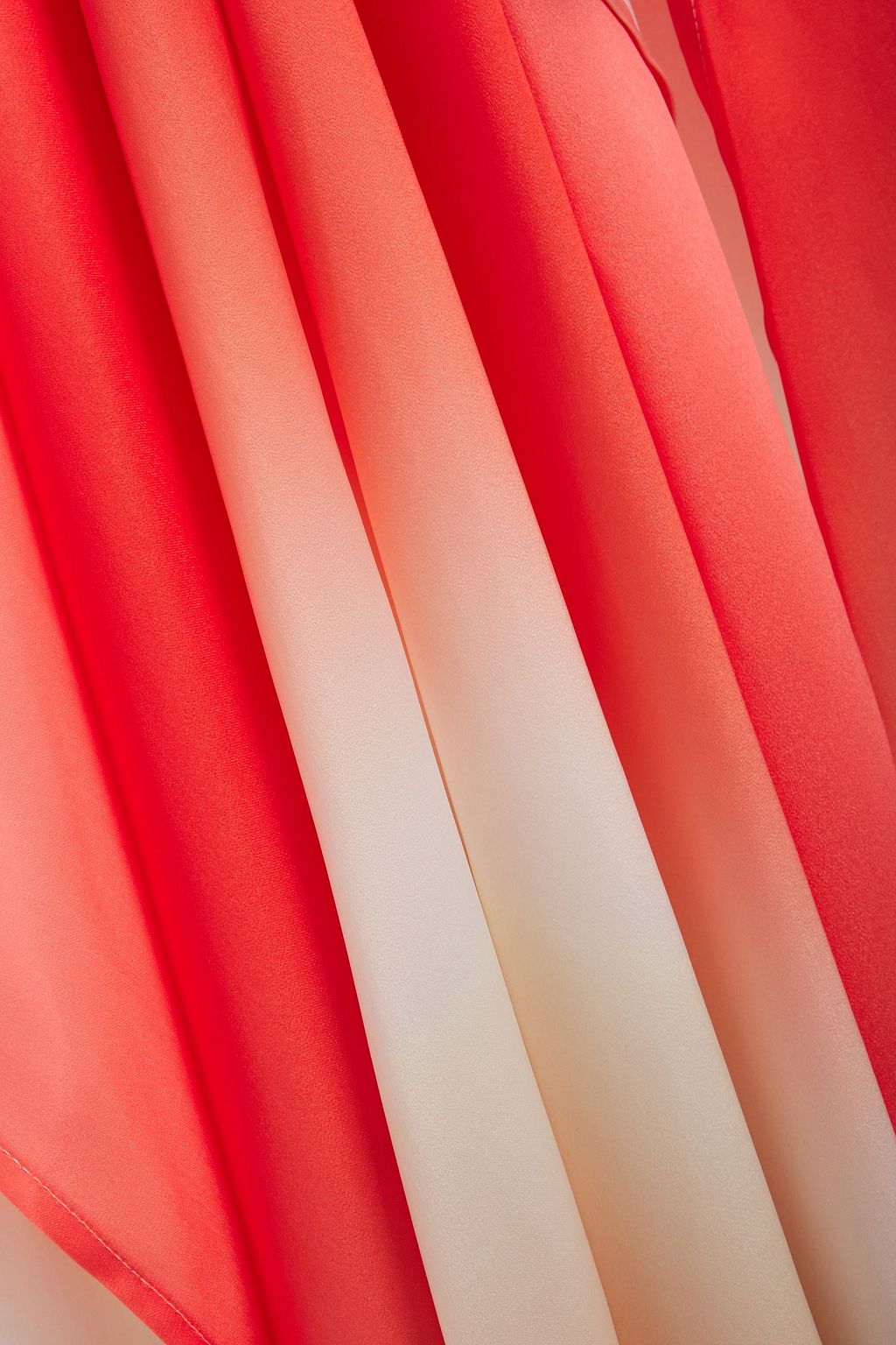 MAJE Cutout dégradé pleated maxi dress
