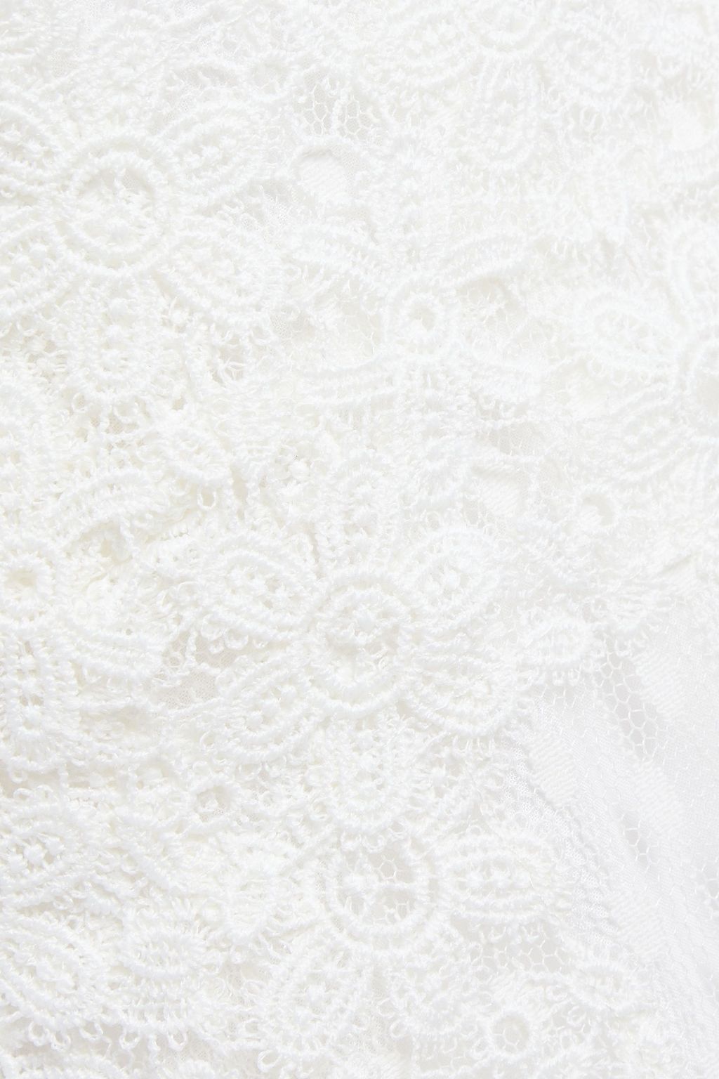 MAJE Scalloped cotton-blend lace mini dress