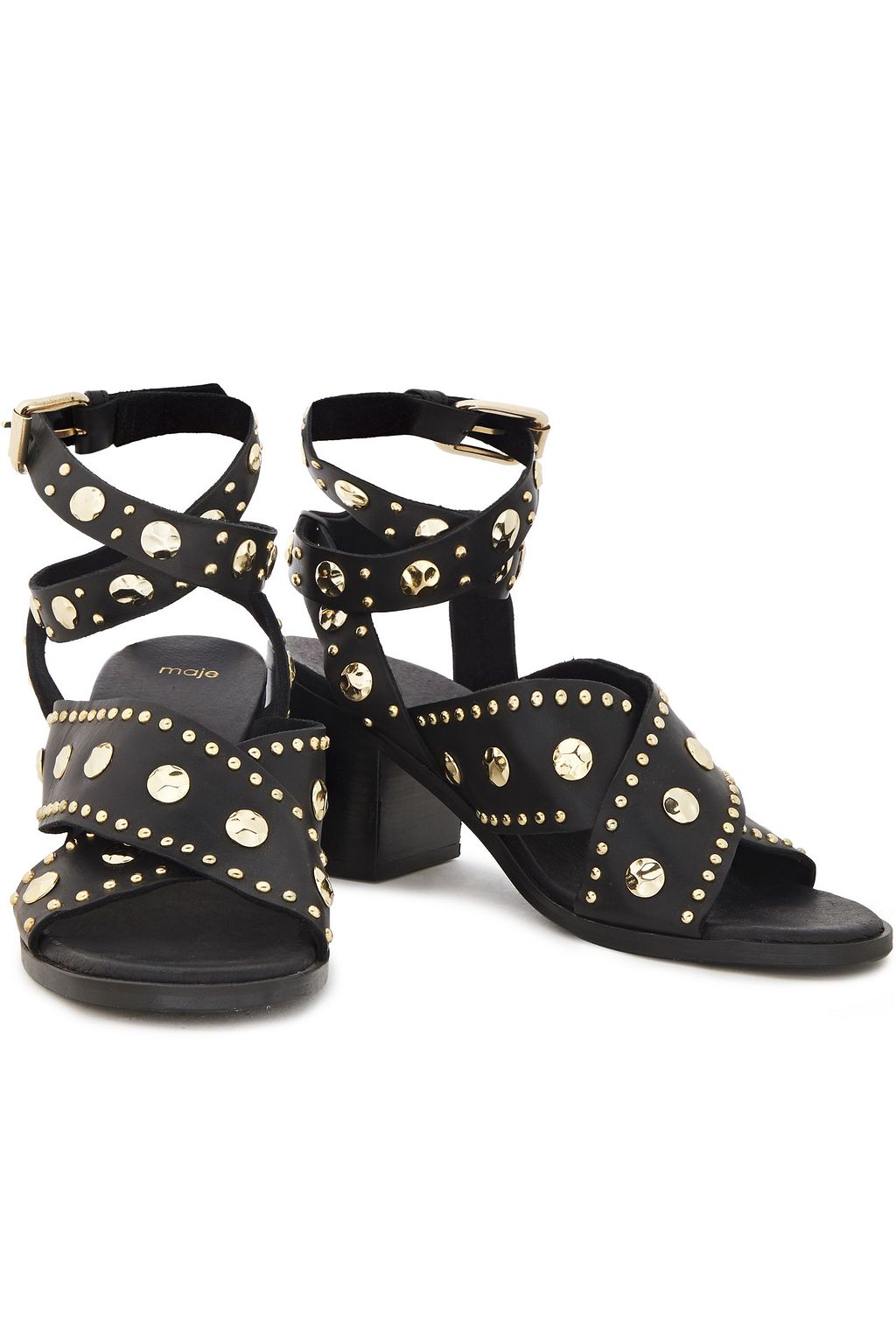 maje studded sandals