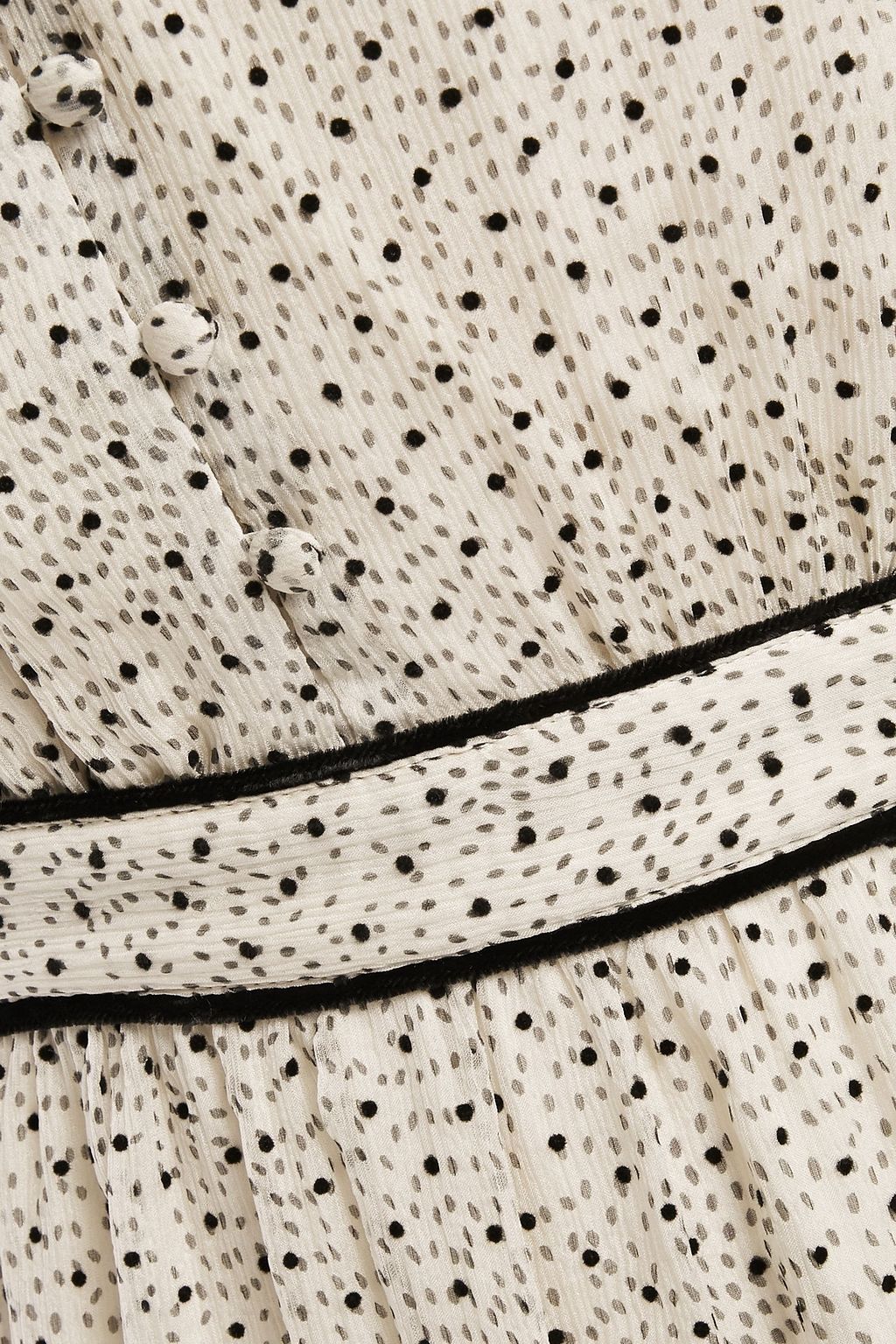 BA&SH Fil coupé silk-georgette dress