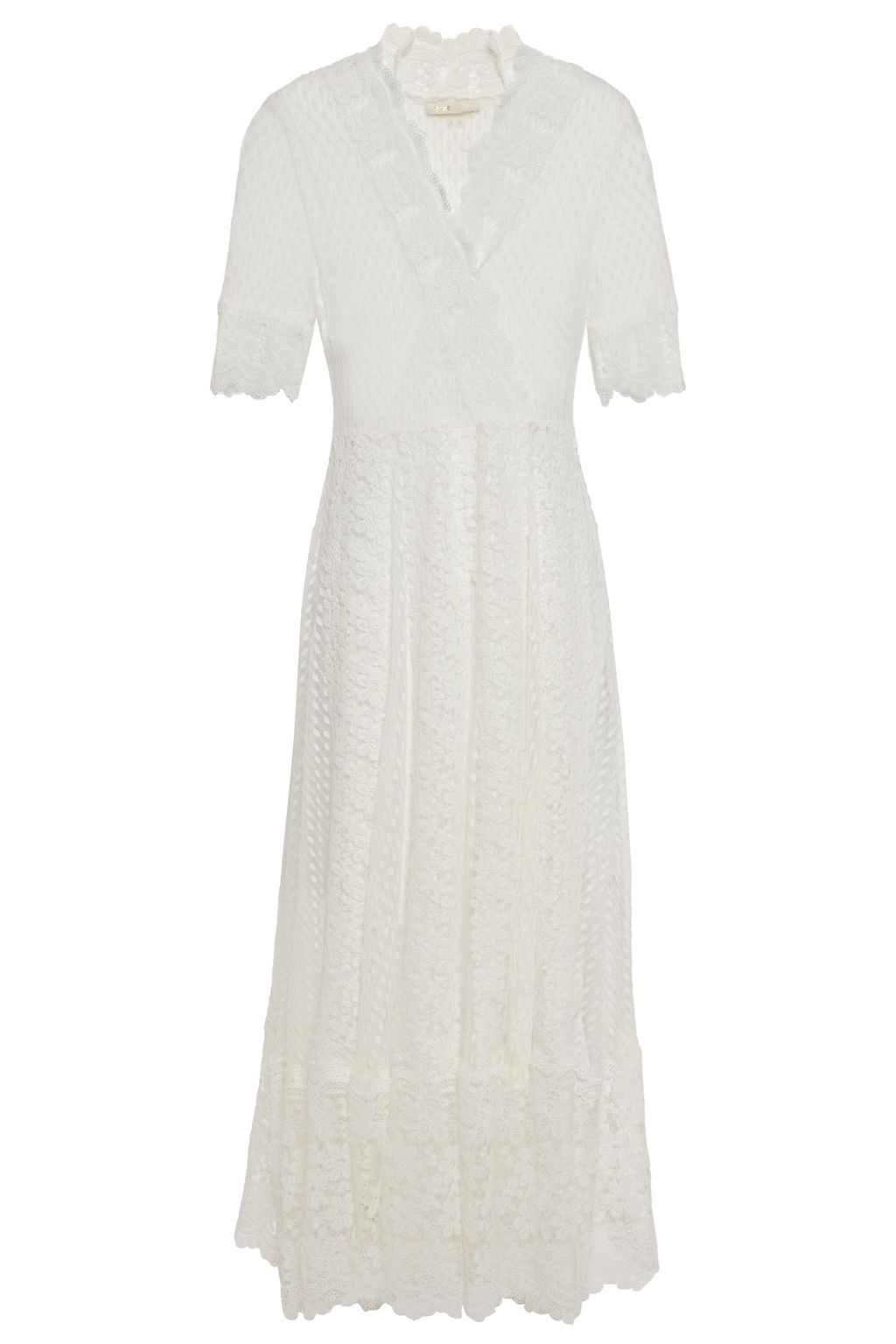 maje white lace dress