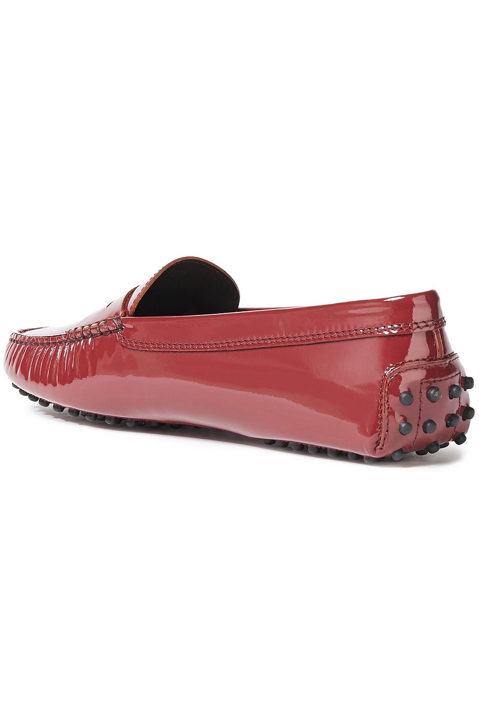 tods patent leather loafers