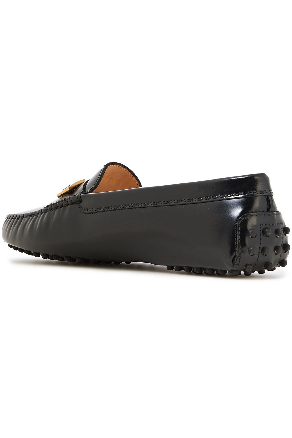 TOD'S Embellished patent-leather loafers