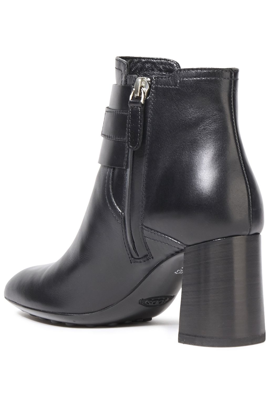 TOD'S Ring-embellished leather ankle boots