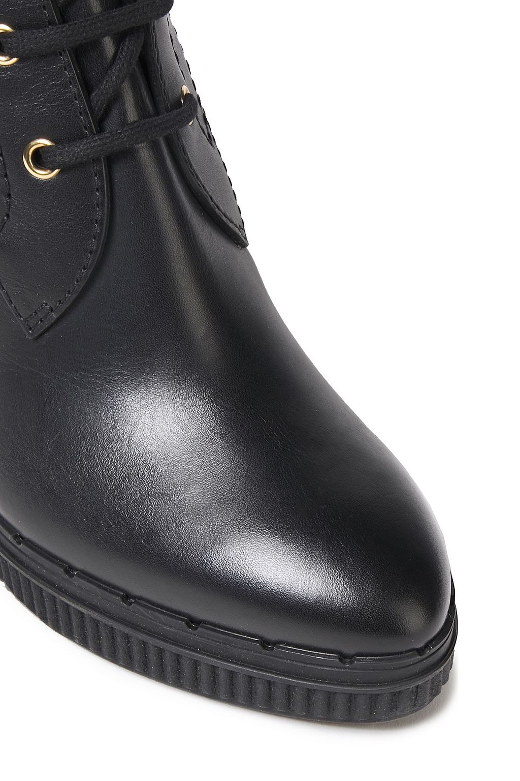 TOD'S Lace-up leather platform boots