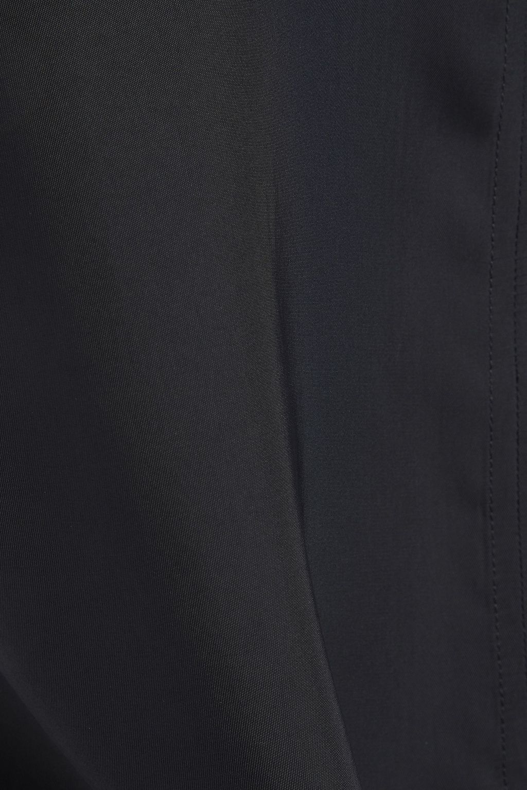 black satin shell top